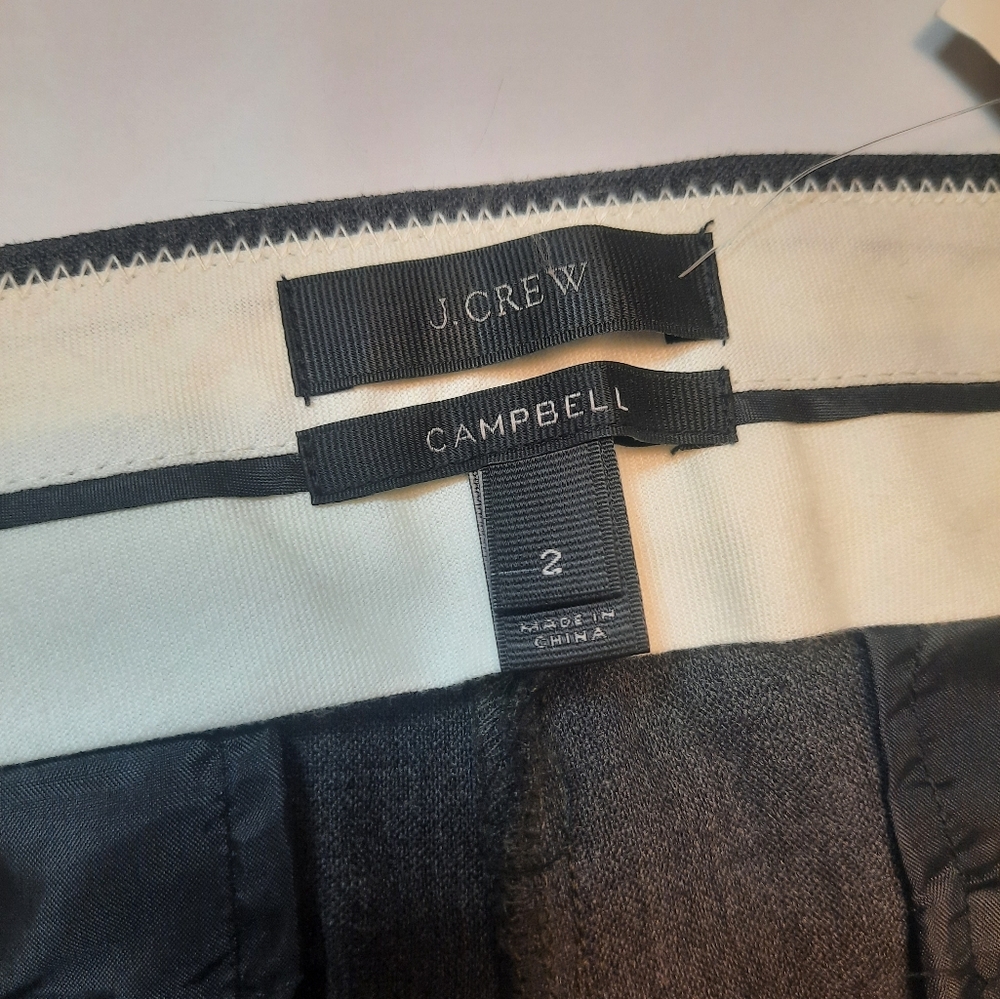 J. Crew | Campbell Tuxedo Dress Pants with Faux Leather Sides Size 2 - Picture 5 of 16